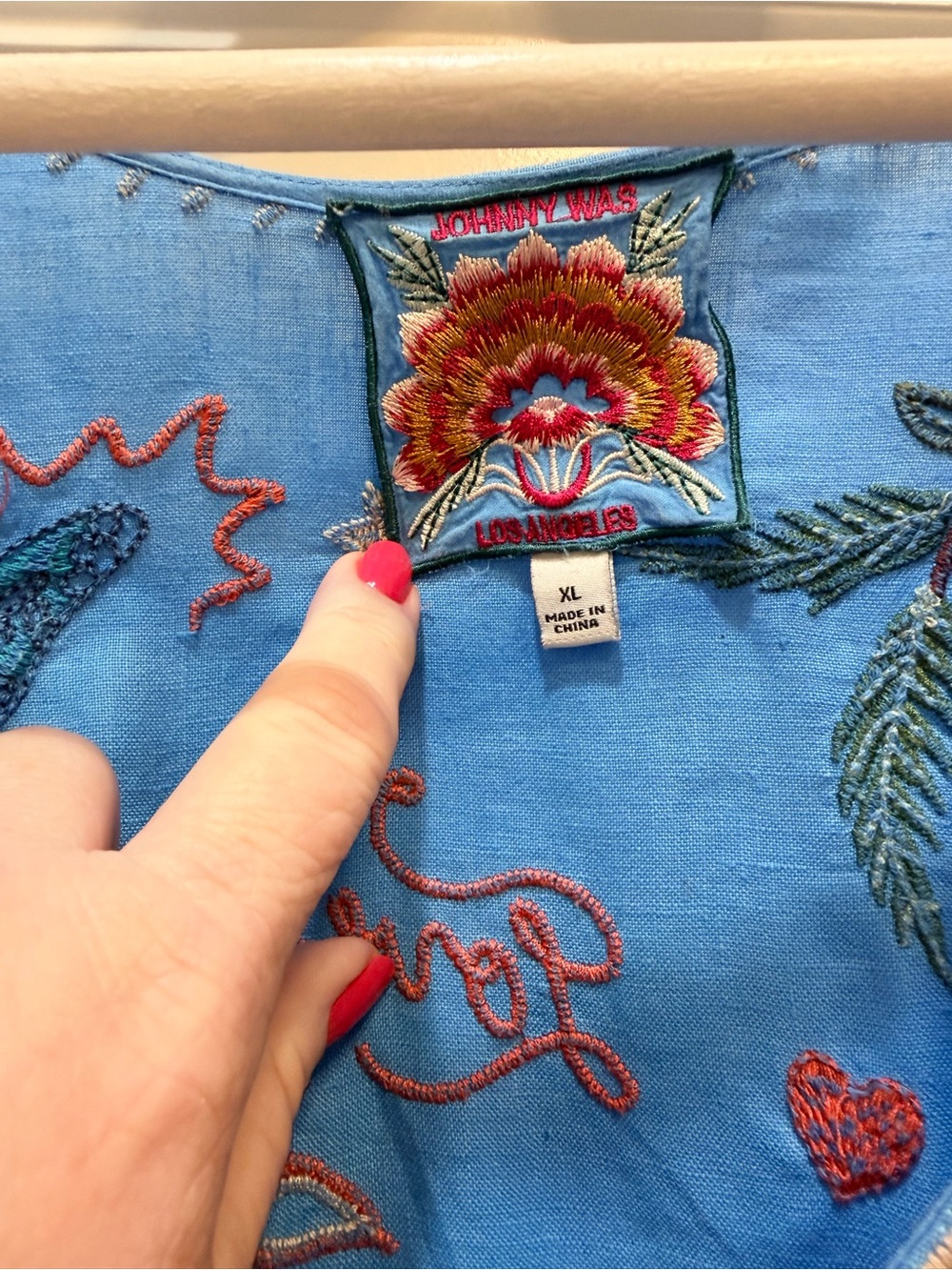 Johnny Was dress, embroidered XL - Picture 5 of 5